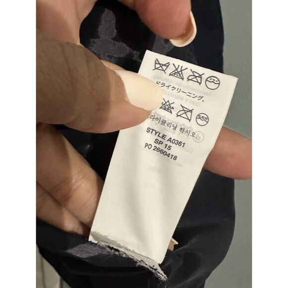 J. Crew Thompson Navy Blue Blazer In Bi-Stretch Cotton Size 6 A0361 - Picture 4 of 10